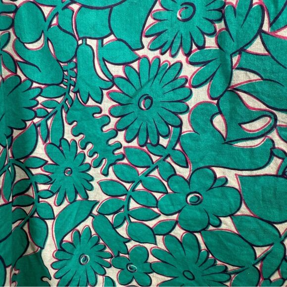 Trovata Birds of Paradise Teal Floral Flutter Sleeve Top Size XS - Picture 10 of 12